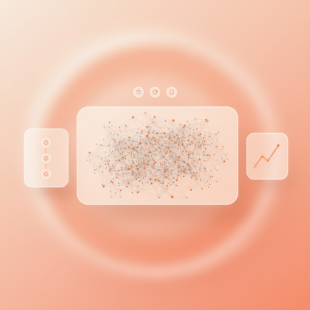 World Model simulation dashboard with AI agents analyzing growth scenarios